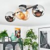 Koyoto Deckenleuchte Glas 15 cm Bernsteinfarben, Chrom, Rauchfarben, 4-flammig