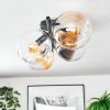 Gastor Deckenleuchte Glas 15 cm Bernsteinfarben, Klar, Rauchfarben, 4-flammig
