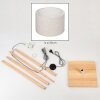 Bassagoda Stehleuchte 35 cm Naturfarben, Weiß, 1-flammig