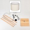 Soungou Stehleuchte 38 cm Naturfarben, Weiß, 1-flammig