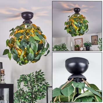 Kallax Deckenleuchte Schwarz, 1-flammig