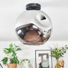 Ripoll Deckenleuchte Glas 30 cm Chrom, Rauchfarben, 1-flammig