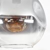 Ripoll Deckenleuchte Glas 30 cm Klar, Rauchfarben, 1-flammig
