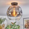 Ripoll Deckenleuchte Glas 30 cm Klar, Rauchfarben, 1-flammig