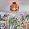 Ripoll Deckenleuchte Glas 30 cm Klar, Kupferfarben, 1-flammig