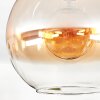 Koyoto Deckenleuchte Glas 30 cm Bernsteinfarben, Klar, 1-flammig
