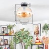 Koyoto Deckenleuchte Glas 30 cm Bernsteinfarben, Klar, 1-flammig