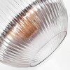 Koyoto Deckenleuchte Glas 30 cm Klar, Rauchfarben, 1-flammig