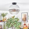 Koyoto Deckenleuchte Glas 30 cm Klar, Rauchfarben, 1-flammig