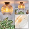 Koyoto Deckenleuchte Glas 30 cm Bernsteinfarben, Klar, 1-flammig