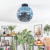 Ripoll Deckenleuchte Glas 30 cm Blau, 1-flammig