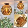 Ripoll Deckenleuchte Glas 30 cm Gold, 1-flammig