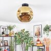 Ripoll Deckenleuchte Glas 30 cm Gold, 1-flammig