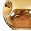Ripoll Deckenleuchte Glas 30 cm Gold, 1-flammig