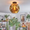 Ripoll Deckenleuchte Glas 30 cm Gold, 1-flammig