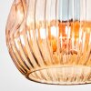 Ripoll Deckenleuchte Glas 15 cm Bernsteinfarben, Rauchfarben, 4-flammig