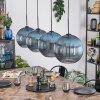 Koyoto Hängeleuchte Glas 30 cm Blau, 4-flammig