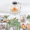 Ripoll Deckenleuchte Glas 25 cm Bernsteinfarben, 1-flammig