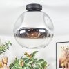 Ripoll Deckenleuchte Glas 30 cm Chrom, Klar, Rauchfarben, 1-flammig