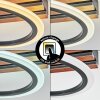 Galen Deckenleuchte LED Holzoptik, Schwarz, 1-flammig
