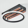 Galen Deckenleuchte LED Holzoptik, Schwarz, 1-flammig
