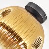 Ripoll Deckenleuchte Glas 30 cm Gold, Klar, 1-flammig