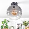 Koyoto Deckenleuchte Glas 30 cm Klar, Rauchfarben, 1-flammig