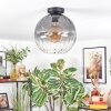 Koyoto Deckenleuchte Glas 30 cm Klar, Rauchfarben, 1-flammig