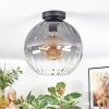 Koyoto Deckenleuchte Glas 30 cm Klar, Rauchfarben, 1-flammig