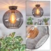 Koyoto Deckenleuchte Glas 30 cm Rauchfarben, 1-flammig