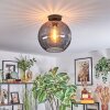Koyoto Deckenleuchte Glas 30 cm Rauchfarben, 1-flammig