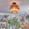 Ripoll Deckenleuchte Glas 30 cm Klar, Kupferfarben, 1-flammig