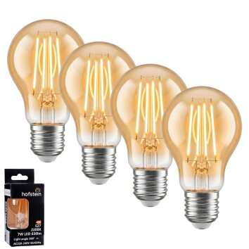 LED E27 4er Set 7 Watt 2200 Kelvin 630 Lumen