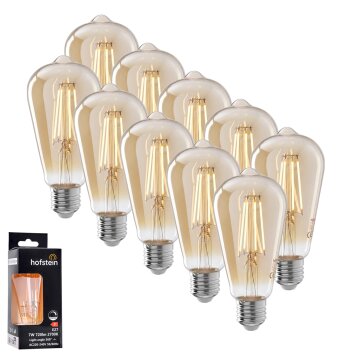 LED E27 10er Set 5 Watt 2700 Kelvin 600 Lumen