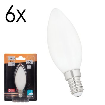 LED E14 6er Set 4 Watt 2700 Kelvin 470 Lumen
