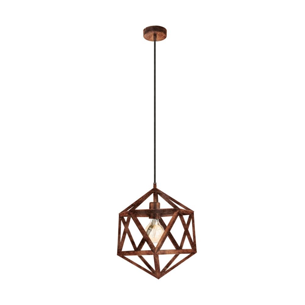 Eglo EMBLETON Hängeleuchte Dunkelbraun, Kupferfarben, 1-flammig main product photo