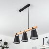 Andian Pendelleuchte Naturfarben, Schwarz, 3-flammig