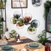 Gastor Pendelleuchte Glas 15 cm Blau, Grün, Klar, Kupferfarben, 8-flammig