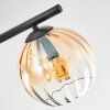 Koyoto Deckenleuchte Glas 15 cm Bernsteinfarben, Klar, Rauchfarben, 4-flammig