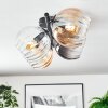 Koyoto Deckenleuchte Glas 15 cm Bernsteinfarben, Klar, Rauchfarben, 4-flammig