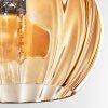Koyoto Deckenleuchte Glas 15 cm Bernsteinfarben, Rauchfarben, 4-flammig