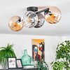 Koyoto Deckenleuchte Glas 15 cm Bernsteinfarben, Klar, Rauchfarben, 4-flammig