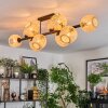 Basto Deckenleuchte 15 cm Naturfarben, 10-flammig