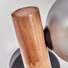 Lorin Wandleuchte 2-er Set Dunkelbraun, Naturfarben, Schwarz, 2-flammig