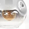 Ripoll Deckenleuchte Glas 20 cm Klar, Rauchfarben, 1-flammig