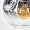 Ripoll Hängeleuchte Glas 20 cm Klar, Rauchfarben, 1-flammig