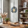 Ripoll Hängeleuchte Glas 20 cm Blau, 1-flammig