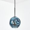 Ripoll Hängeleuchte Glas 20 cm Blau, 1-flammig