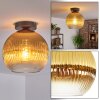 Koyoto Deckenleuchte Glas 25 cm Gold, Klar, 1-flammig