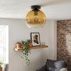 Koyoto Deckenleuchte Glas 25 cm Gold, Klar, 1-flammig
